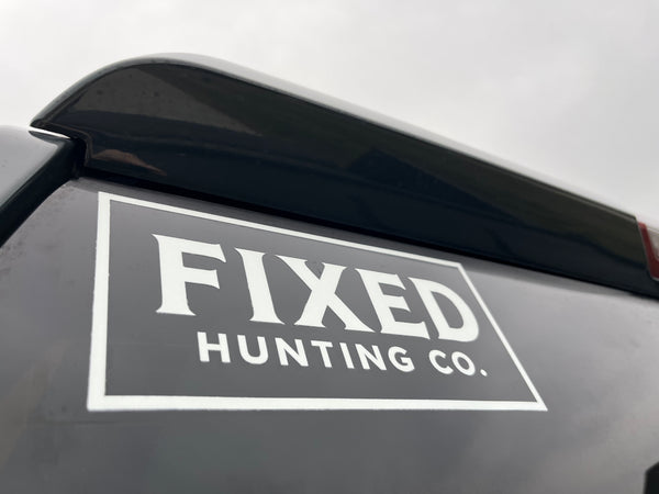 Fixed Hunting Co. Window Decal