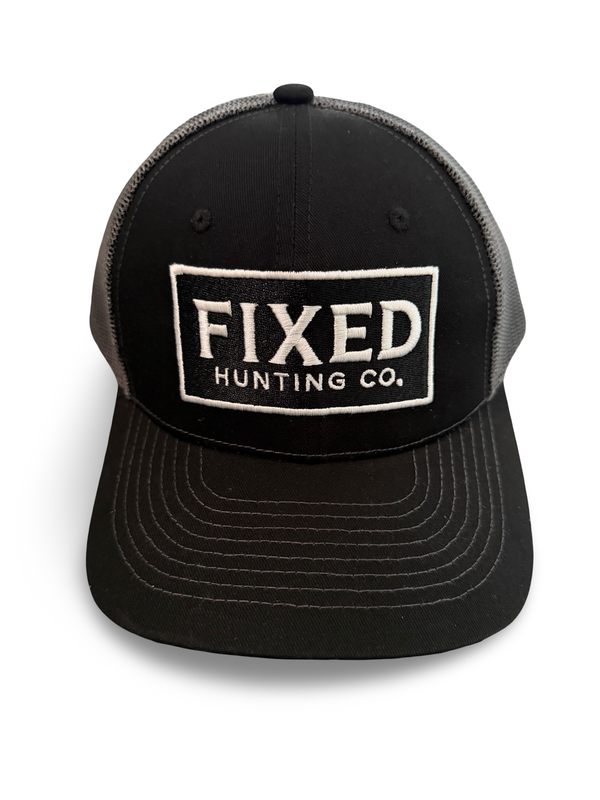 Black w/ Grey Mesh Hat